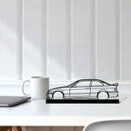 E36 M3 Coupe Silhouette Metal Art Stand