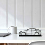 Cayenne Turbo Silhouette Metal Art Stand