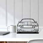 Mustang GT 2016 Front Silhouette Metal Art Stand
