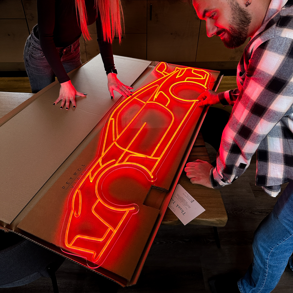 Your Custom Angle Neon Silhouette