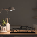 Mustang GT 1967 Silhouette Metal Art Stand