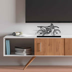 250 SX-F Silhouette Metal Art Stand